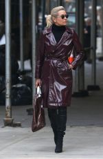 YOLANDA HADID Out in New York 02/15/2018