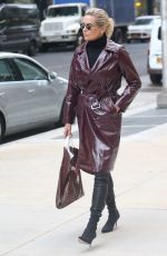 YOLANDA HADID Out in New York 02/15/2018