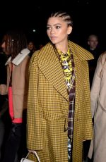 ZENDAYA at Burberry Show at London Fashion Week 02/17/2018