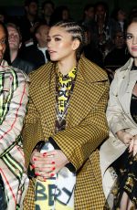 ZENDAYA at Burberry Show at London Fashion Week 02/17/2018