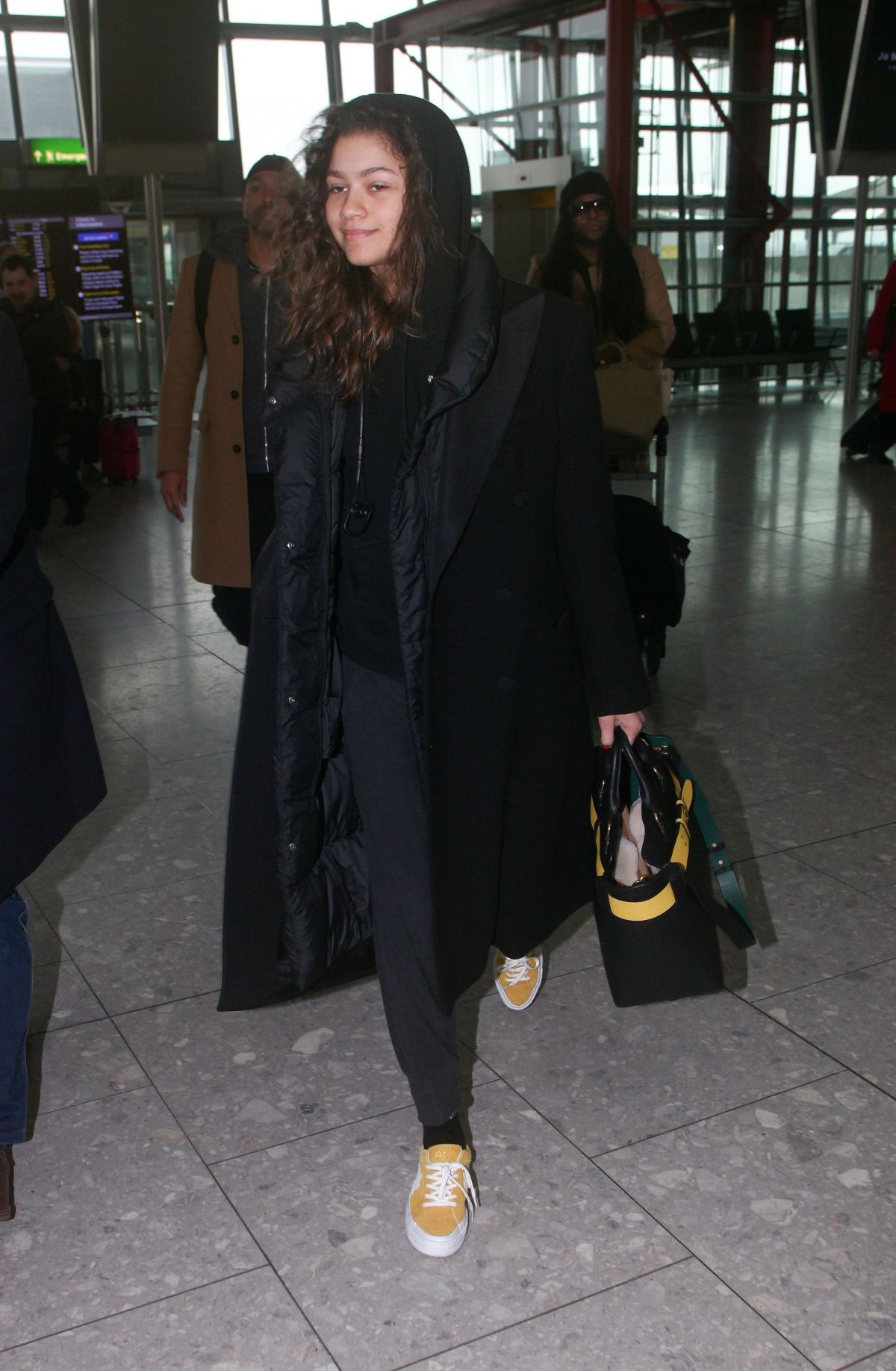 ZENDAYA COLEMAN Arrives at Heathrow Airport in London 02/19/2018 ...