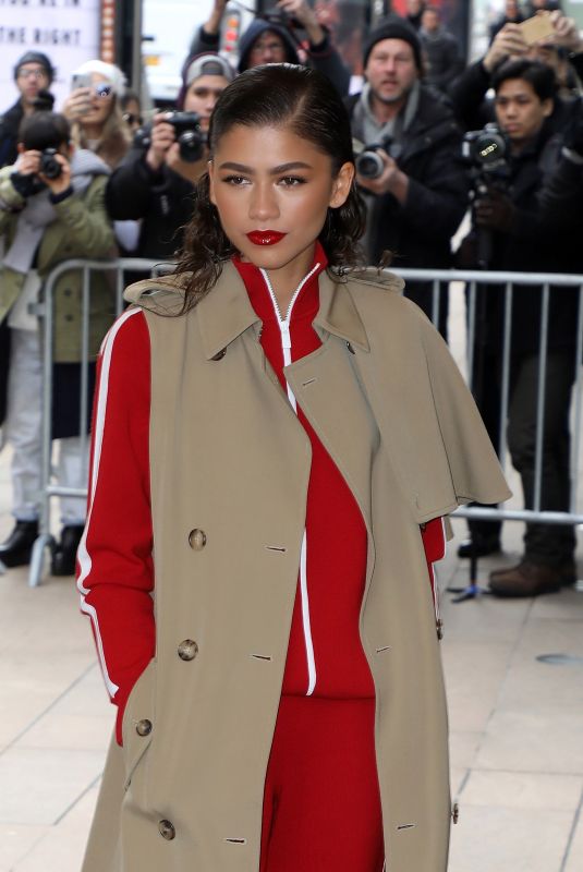 ZENDAYA COLEMAN Arrives at Michael Kors Fashion Show in New York 02/14/2018