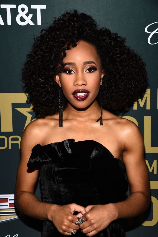 ZOE RENEE at American Black Film Festival in Los Angeles 02/25/2018
