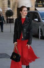 ZOEY DEUTCH Arrives at YSL Fashion Show at Paris Fashion Week 02/27/2017