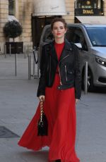 ZOEY DEUTCH Arrives at YSL Fashion Show at Paris Fashion Week 02/27/2017