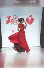 ZURI HALL in Gown by Galia Lahav at Red Dress 2018 Collection Fashion Show in New York 02/08/2018