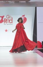 ZURI HALL in Gown by Galia Lahav at Red Dress 2018 Collection Fashion Show in New York 02/08/2018