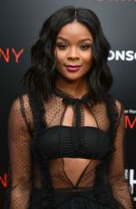 AJIONA ALEXUS at Acrimony Premiere in New York 03/27/2018