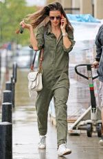 ALESSANDRA AMBROSIO in Jumpsuit Out in Los Angeles 03/21/2018