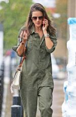ALESSANDRA AMBROSIO in Jumpsuit Out in Los Angeles 03/21/2018