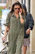 ALESSANDRA AMBROSIO in Jumpsuit Out in Los Angeles 03/21/2018