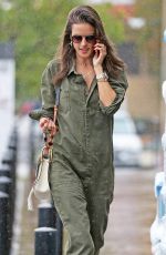 ALESSANDRA AMBROSIO in Jumpsuit Out in Los Angeles 03/21/2018
