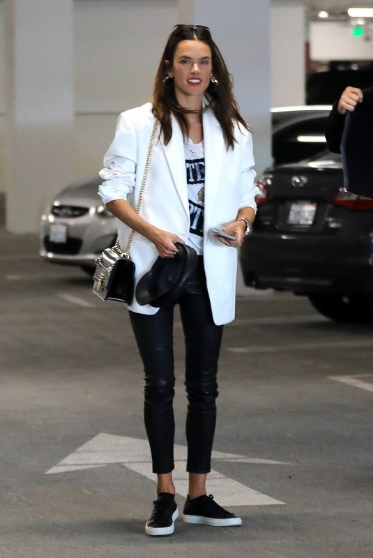 ALESSANDRA AMBROSIO Out for Lunch at Eataly in Los Angeles 02/28/2018