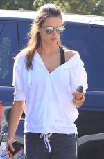 ALESSANDRA AMBROSIO Out Hiking in Hollywood Hills 03/29/2018