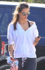 ALESSANDRA AMBROSIO Out Hiking in Hollywood Hills 03/29/2018