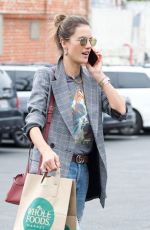 ALESSANDRA AMBROSIO Shopping at Whole Foods in Los Angeles 03/20/2018
