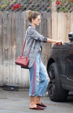 ALESSANDRA AMBROSIO Shopping at Whole Foods in Los Angeles 03/20/2018