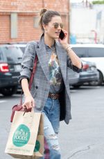 ALESSANDRA AMBROSIO Shopping at Whole Foods in Los Angeles 03/20/2018