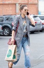 ALESSANDRA AMBROSIO Shopping at Whole Foods in Los Angeles 03/20/2018