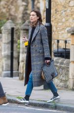 ALEXA CHUNG Out and About in London 03/19/2018
