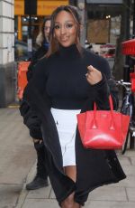 ALEXANDRA BURKE Arrives at BBC Radio 2 in London 03/20/2018