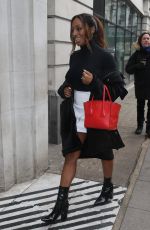 ALEXANDRA BURKE Arrives at BBC Radio 2 in London 03/20/2018