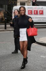 ALEXANDRA BURKE Arrives at BBC Radio 2 in London 03/20/2018