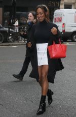 ALEXANDRA BURKE Arrives at BBC Radio 2 in London 03/20/2018
