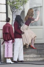 ALEXINA GRAHAM and LUMA GROTHE Shooting for L’Oreal at Carreaux Du Temple in Paris 03/26/2018
