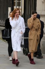 ALEXINA GRAHAM and LUMA GROTHE Shooting for L’Oreal at Carreaux Du Temple in Paris 03/26/2018
