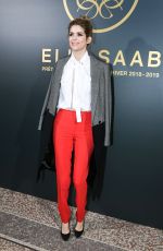 ALICE TAGLIONI at Elie Saab Show at Paris Fashion Week 03/03/2018
