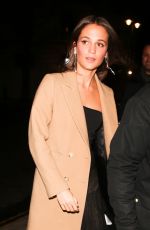 ALICIA VIKANDER Arrives at The One Show in London 03/05/2018