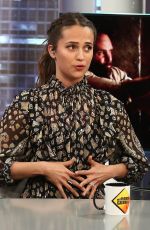 ALICIA VIKANDER at El Hormiguero TV Show in Madrid 03/15/2018