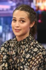 ALICIA VIKANDER at El Hormiguero TV Show in Madrid 03/15/2018