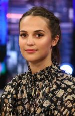 ALICIA VIKANDER at El Hormiguero TV Show in Madrid 03/15/2018