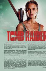ALICIA VIKANDER in Cine&mas, February 2018 Issue