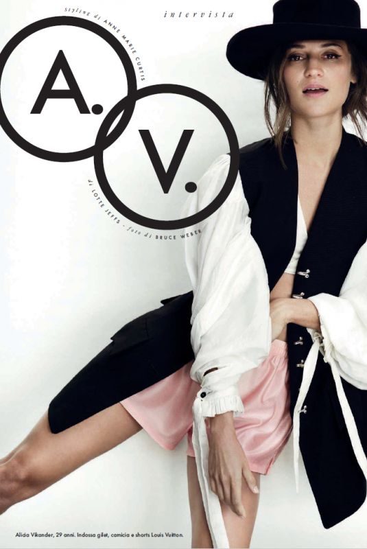ALICIA VIKANDER in Elle Magazine Italy April 2018 Issue