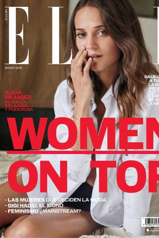 ALICIA VIKANDER in Elle Magazine, Mexico March 2018