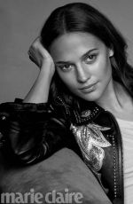 ALICIA VIKANDER in Marie Claire Magazine, April 2018