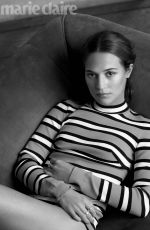 ALICIA VIKANDER in Marie Claire Magazine, April 2018