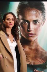 ALICIA VIKANDER Unveils Tomb Raider Escape Room in London 03/04/2018