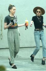 AMBER and WHITNEY HEARD Out for Lunch in Los Angeles 03/12/2018
