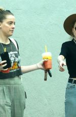 AMBER and WHITNEY HEARD Out for Lunch in Los Angeles 03/12/2018