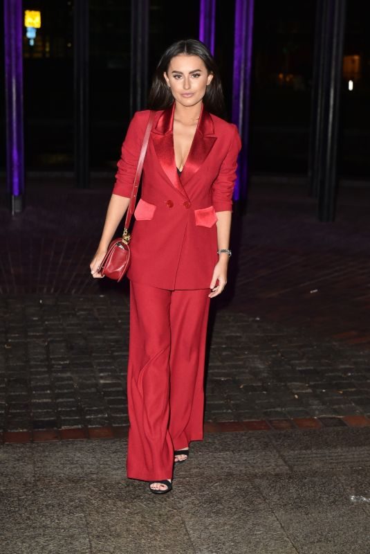 AMBER DAVIES Arrives at Pride of the North East Awards in Newcastle 03/27/2018