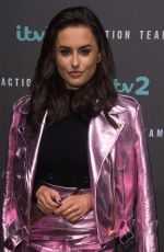 AMBER DAVIES at ITV2 Action Team Press Launch in London 01/03/2018