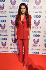 AMBER DAVIES at Pride of the North East Awards in Newcastle 03/27/2018