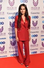 AMBER DAVIES at Pride of the North East Awards in Newcastle 03/27/2018