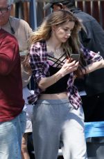 AMBER HEARD on the Set of Run Away with Me in Los Angeles 03/26/2018