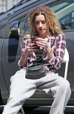 AMBER HEARD on the Set of Run Away with Me in Los Angeles 03/26/2018
