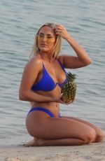 AMBER TURNER in Bikini at a Beach in Miami 03/08/2018